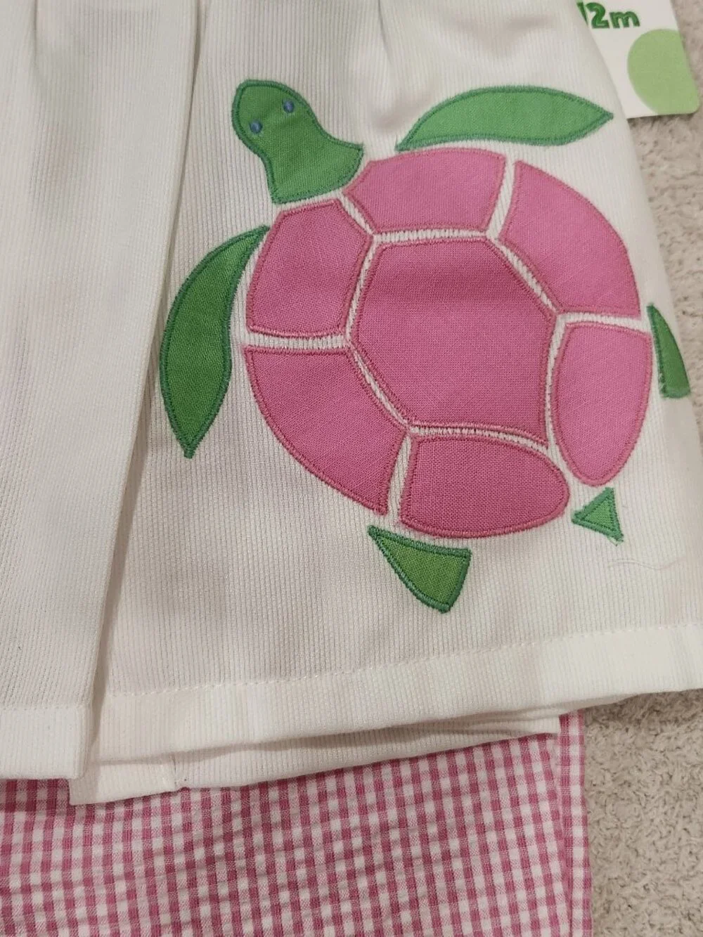 Petite Ami - Girls' Pink and White Seersucker Capri Set